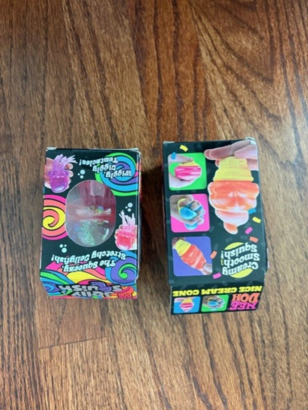 Schylling NeeDoh Orange Nice Cream Cone & Pink Jellyfish Squishy Fidget Toy Set - Picture 6 of 7